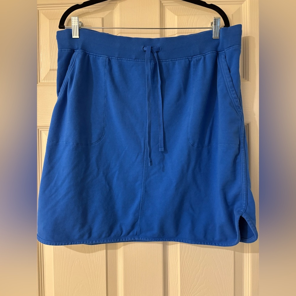 Talbots Royal Blue Cotton/Spandex Skirt Size 0X